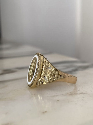 Bague 60 Bague ancienne en or jaune 58 Facettes