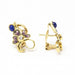 Boucles d'oreilles Lapis Lazuli, Émail et Diamants 58 Facettes D361033JC