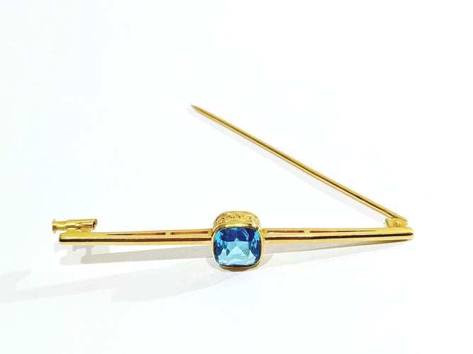 Broche Broche en or et pierre synthétique 58 Facettes