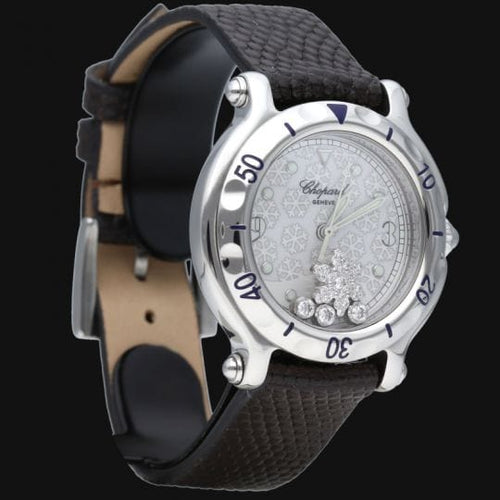 Montre Chopard Montre Happy Sport Snowflake 58 Facettes MT42382