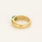 Bague 56 Bague jonc en or jaune et émeraude 58 Facettes GU284