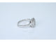 Bague 54 Bague d'entourage en or blanc avec diamants 58 Facettes 2035