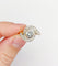 Bague 56 Bague tourbillon or jaune et platine, diamant taille ancienne 0.80 carat (circa 1900) 58 Facettes A06327