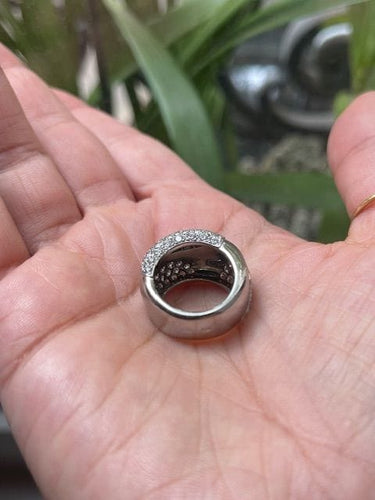 Bague 49 CARTIER - Bague Nouvelle Vague, diamants et or gris 58 Facettes