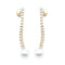 Boucles d'oreilles Boucles d'oreilles longues en perles et or jaune 58 Facettes N102861LF