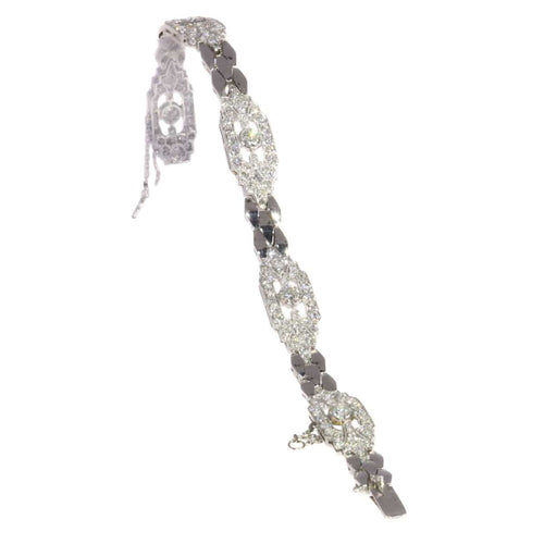 Bracelet Glamour Vintage : Un hommage diamantaire aux années 50 58 Facettes 20302-0012