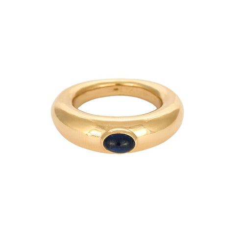 Chaumet - Anello anello in oro giallo e cabochon di zaffiro 
