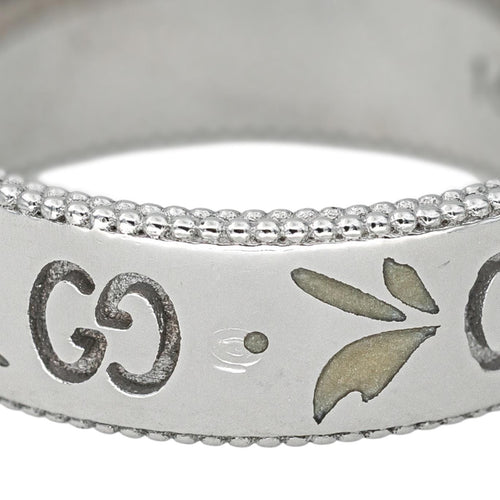 Bague 56 Gucci Bague Icon Blossom Or blanc 58 Facettes 4542627CN