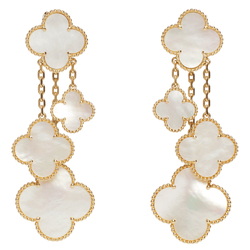 Boucles d'oreilles Van Cleef & Arpels - Boucles d’oreilles Magic Alhambra 4 motifs 58 Facettes