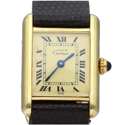 Montre Cartier Montre Tank Vermeil 58 Facettes MT42590