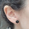Boucles d'oreilles Pendientes démontables en or jaune 18k, perles et onyx 58 Facettes T224