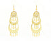 boucles d'oreilles pendantes en or jaune