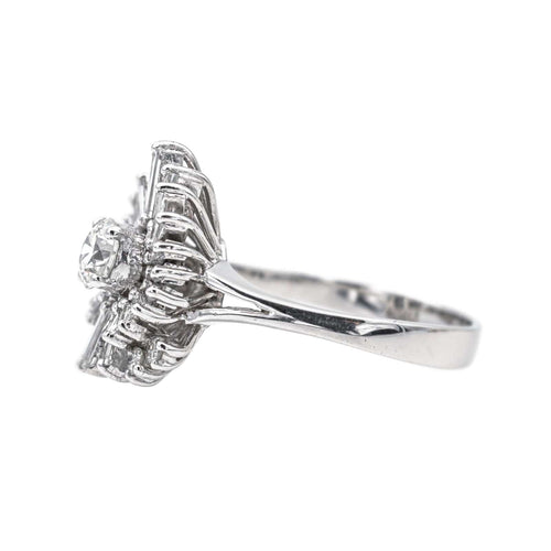 Bague 56 Bague Or blanc Diamant 58 Facettes 3904031CN