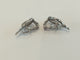 Boucles d'oreilles Boucles d'oreilles Feuille diamants or blanc 58 Facettes