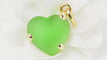 Pendentif POMELLATO - Pendentif Or Cœur pâte de verre verte 58 Facettes 32436