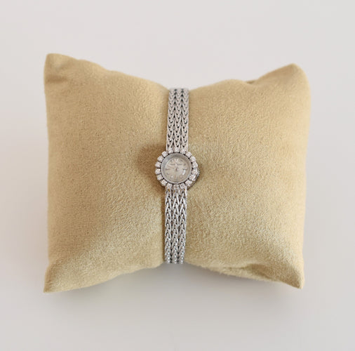 Montre Jaeger-LeCoultre - Montre femme or blanc et diamants, vers 1960 58 Facettes JLC-400