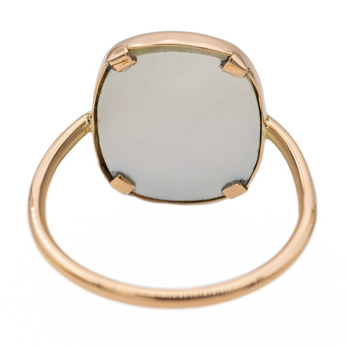 Bague 56 Ginette NY Bague White mop antique Or rose Nacre 58 Facettes 2730190CN