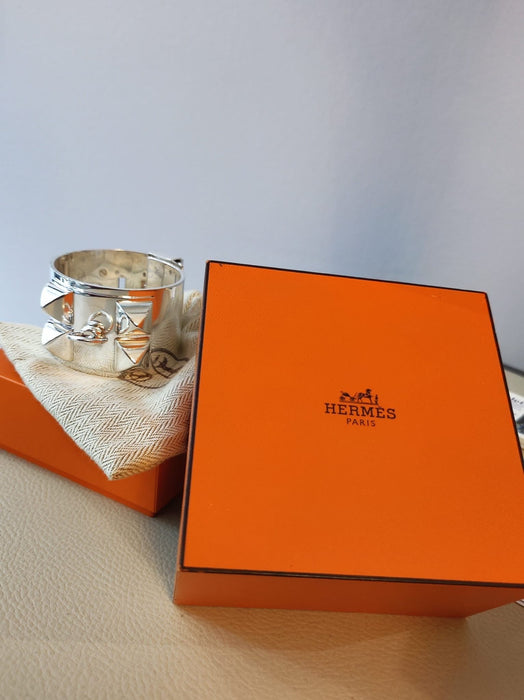 HERMES - BRACLET MANCHETTE EN ARGENT 925 58 Facettes 1