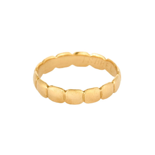 Bague 66 Alliance ou jaune 58 Facettes MON0848