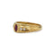 Bague 52 Bague or jaune 750 diamants et rubis 58 Facettes 1330