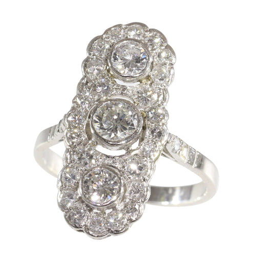 Pendentif L'allure Art déco : une histoire d'amour sertie de diamants 58 Facettes 16300-0191