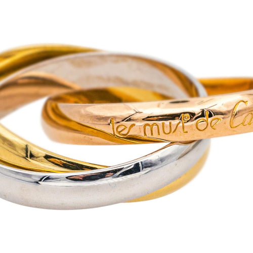 Bague 54 Cartier Bague Trinity Or rose, Or jaune, Or blanc 58 Facettes 4952744RV