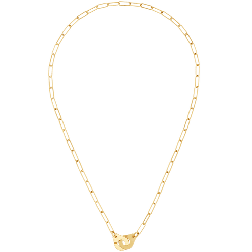 Collier Dinh Van - Collier menottes R10 en or jaune 18 carat 58 Facettes