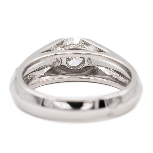 Bague 54 Bague Solitaire Or blanc Diamant 58 Facettes 578749RV