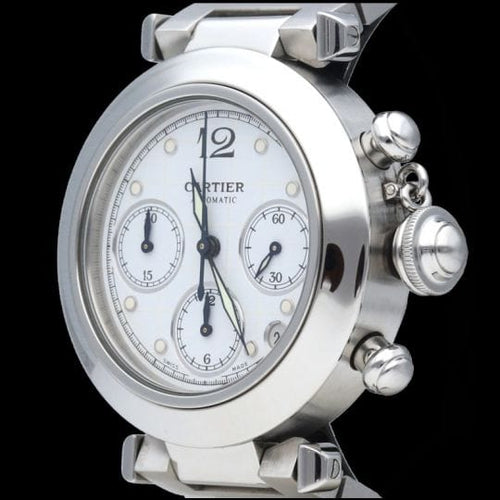 Montre Cartier Montre Pasha Chronograph 58 Facettes MT41487