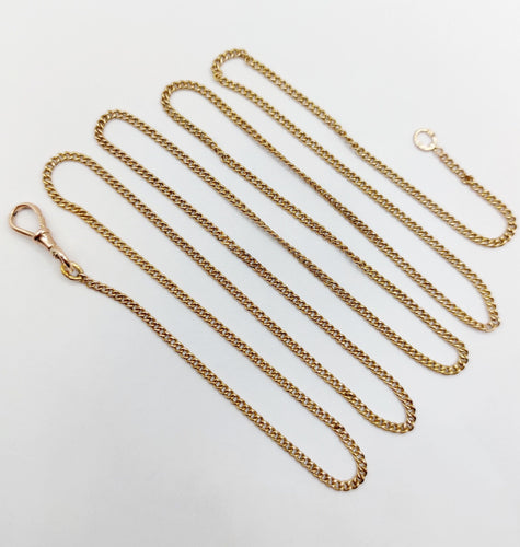 Collier Chaine sautoir antique or jaune en mailles gourmette 58 Facettes A05536