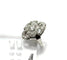 Platinring og diamanter stil Art Deco 