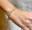 Bracelet Bracelet en or jaune émeraudes et diamants 58 Facettes