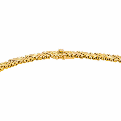 Collier Collier Maille chevron Or jaune 58 Facettes 4769469CN