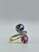 Bague Bague Toi & Moi saphirs rose et bleu 58 Facettes 3231141