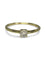 Bague 50 Solitaire or jaune et diamant 0,10 ct 58 Facettes 77901