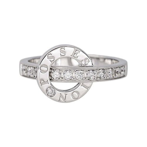 Bague 54 Piaget  Bague Possession Or blanc Diamant 58 Facettes 4508783CN