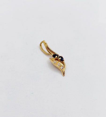 Pendentif Pendentif - Pendentif Art nouveau vintage en or 18k, saphirs et diamants 58 Facettes A06587