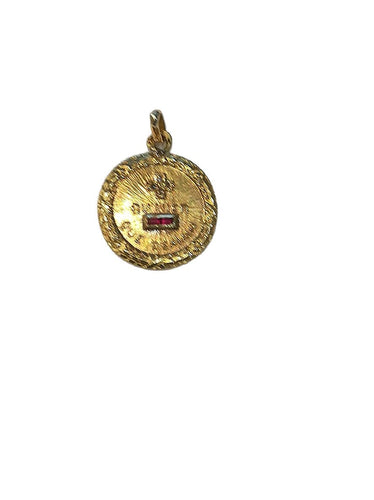Pendentif Médaille d'Amour Augis Ancienne 58 Facettes