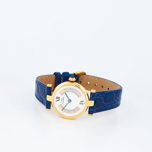 Cartier Must Vendôme - Ivory trinity dial - SM 58 Facettes