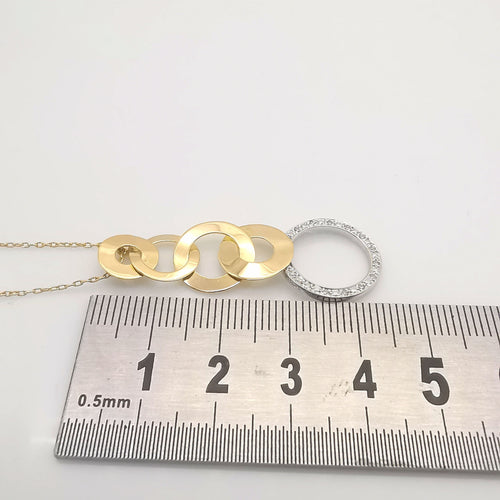 Collier Collier or bicolore et diamants 58 Facettes