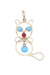 Pendentif Pendentif Chat turquoises corail 58 Facettes 091931