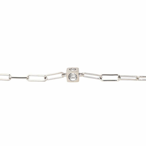 Bracelet Dinh Van  Bracelet    Le cube  Or blanc Diamant 58 Facettes 4410626CN