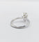 Bague 48.5 Bague solitaire or blanc et diamant Fancy Light Yellow, certificat AIG 58 Facettes A05697