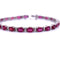 Bracelet Bracelet Tennis - Or Blanc - Rubis et Diamants 58 Facettes