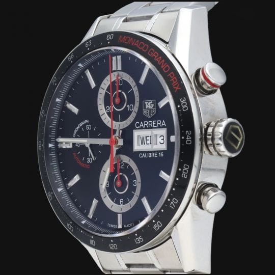 Montre Tag Heuer Montre Carrera Calibre 16 Day Date Monaco Chronograph 58 Facettes MT40668