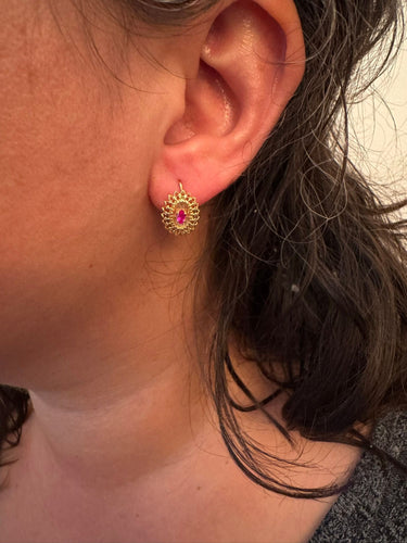 Paire de boucles d'oreilles en or 58 Facettes