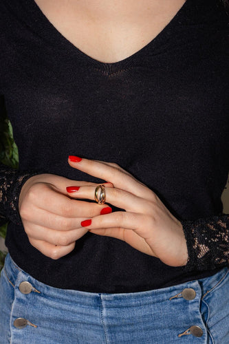 Bague 52 Cartier Bague Trinity Or rose, Or jaune, Or blanc 58 Facettes 4952742RV