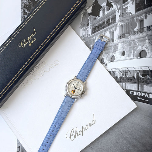 Montre CHOPARD - Eagle Ski Club Gstaad Chronograph watch 8900 Stainless Steel Round Mille Miglia Limited edition of 250 for the Eagle Ski Club Gstaad 58 Facettes