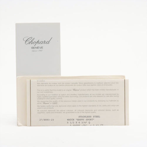 Montre Chopard - Montre Happy Sport Diamants Ensemble complet 58 Facettes