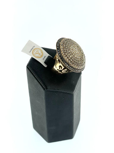 Bague 53 Bague Cocktail Piero Milano Or Rose 3,50 ct Diamants Certifiés IGI 58 Facettes